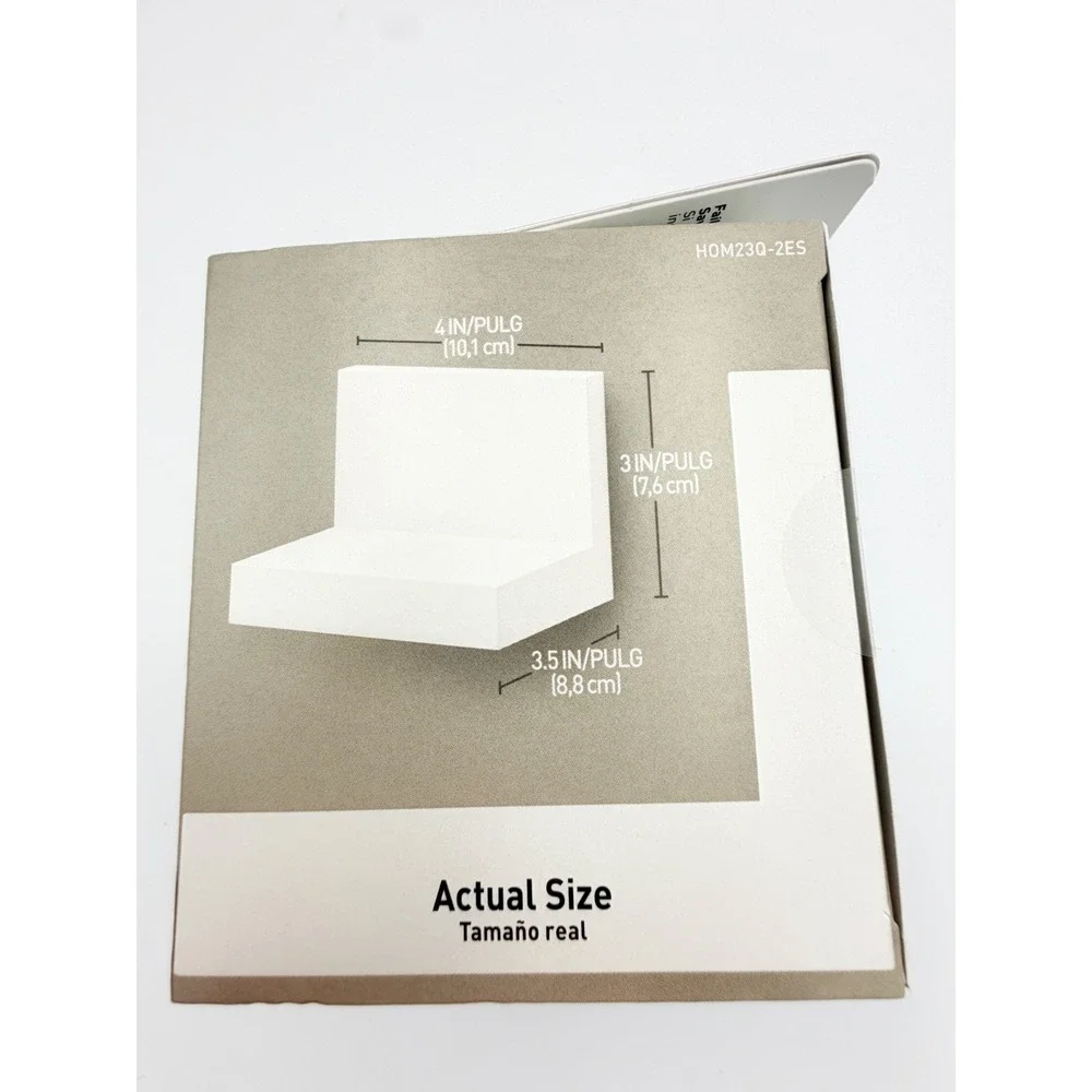 3M Command Display Ledges 2 Pack Quartz White Damage Free Hanging HOM23Q-2ES